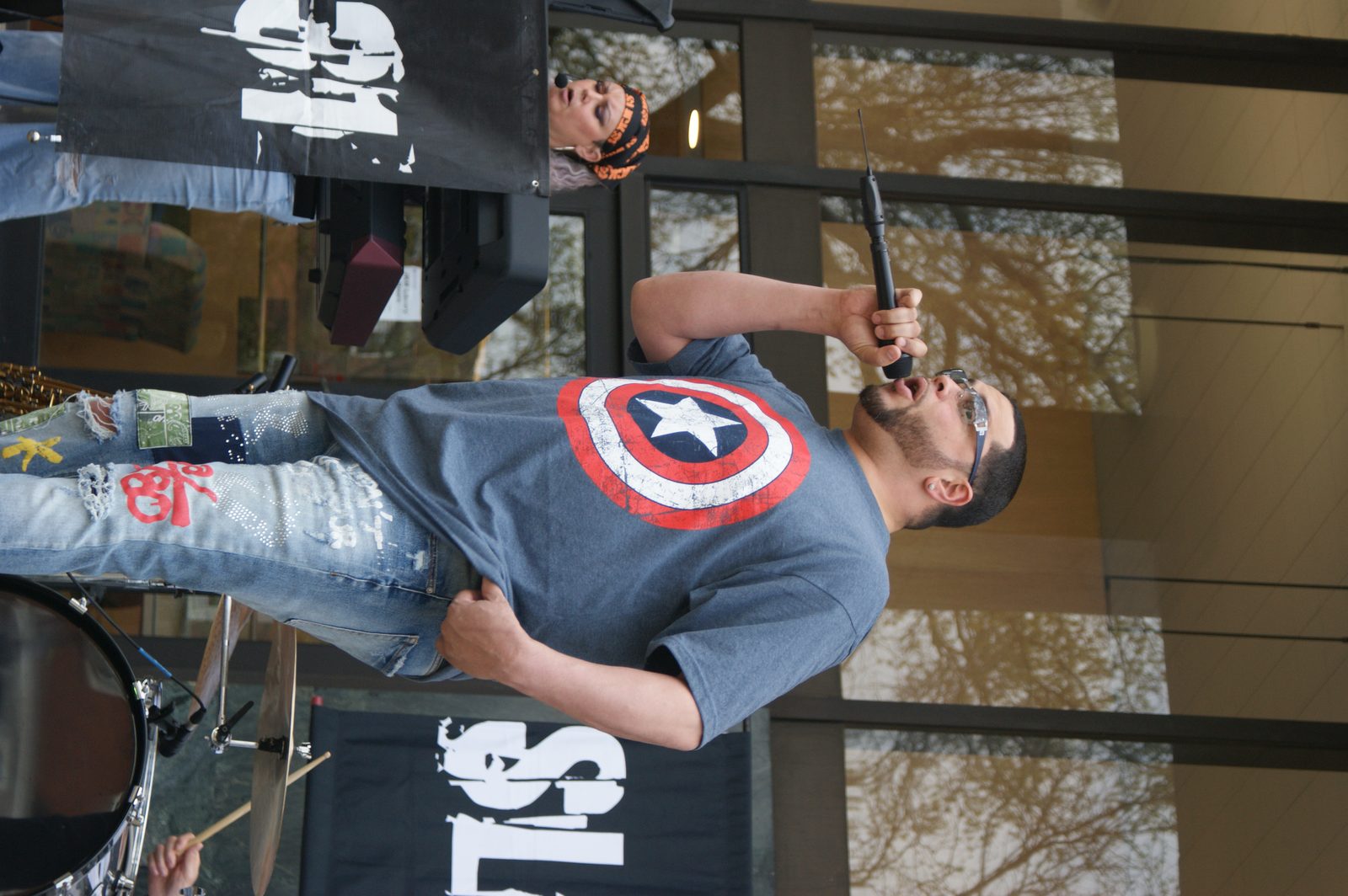 Chris on stage