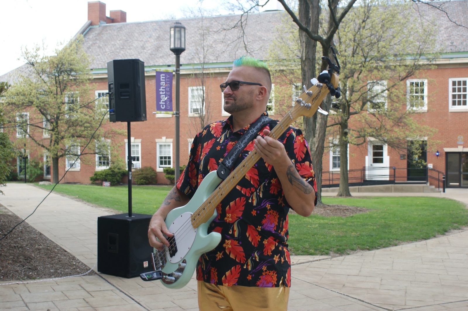 Keith performing